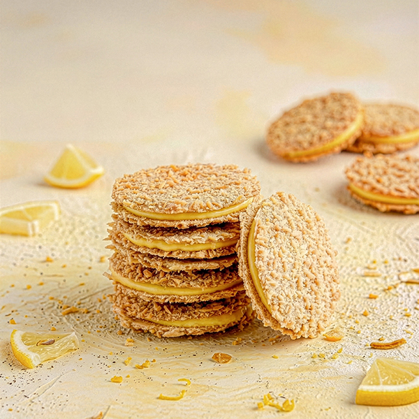 Biscotti alla crema di limone senza glutine
