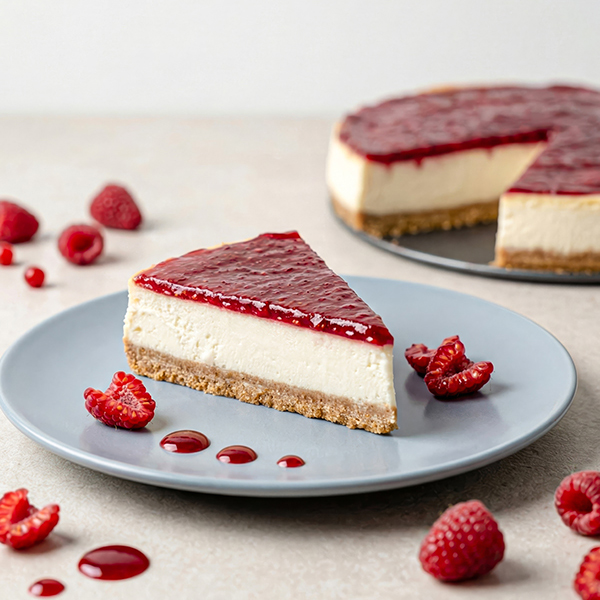 Gâteau au fromage à la framboise