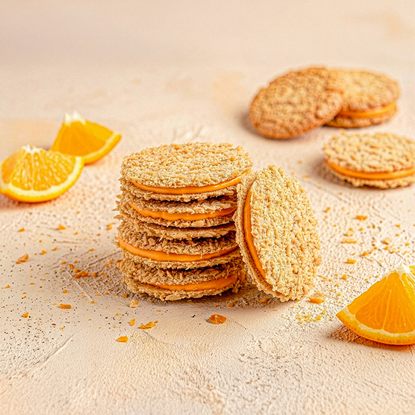 Biscotti alla crema di arancia senza glutine
